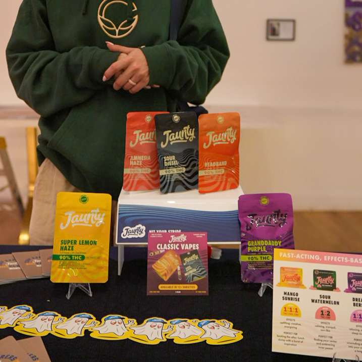 The Jaunty team visiting Cannavita in Astoria to share their story and showcase New York-grown products.