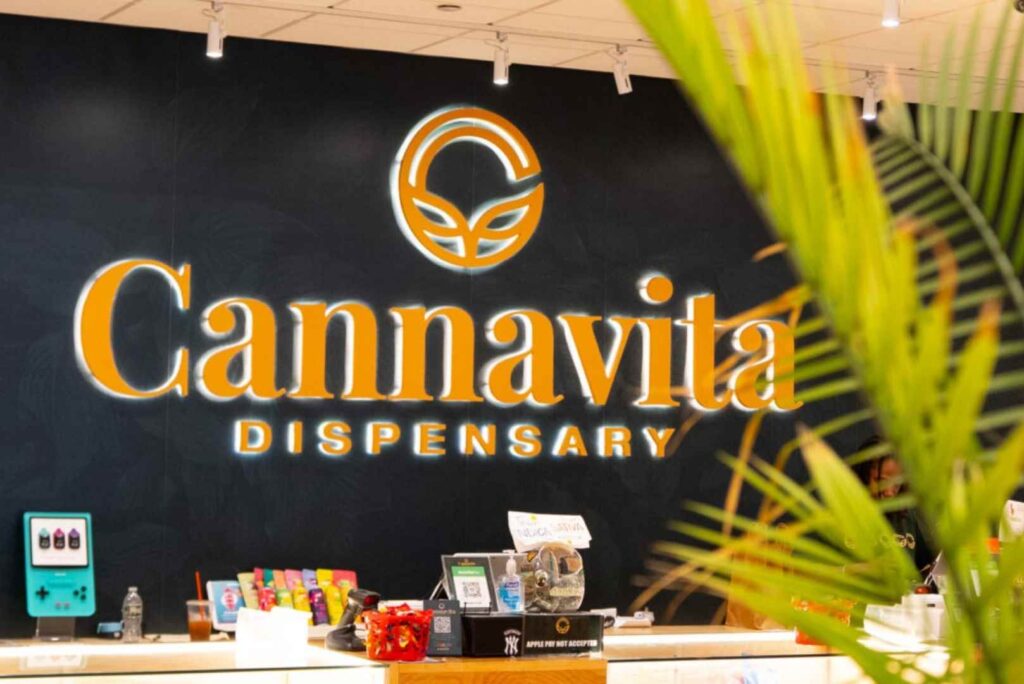 the front desk and counter at cannavita